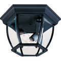 Maxim Crown Hill 3-Light 11" Wide Black Outdoor Flush Mount Light 1029BK